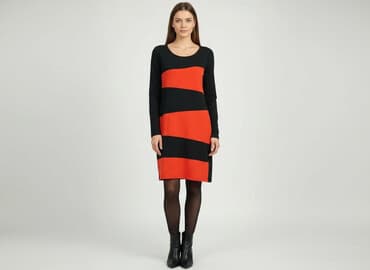 sukienki w czerwoną kratę: Carry, Sukienka damska, rozmiar S — 7