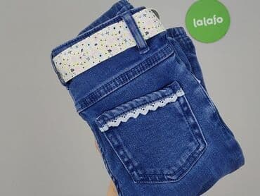 rajstopy z paskiem: Spodnie jeansowe, Topolino, 5-6 lat, 116, stan - Bardzo dobry — 6