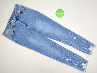 dżinsy z łańcuchem: Jeansy damskie, rozmiar 2XS — 2