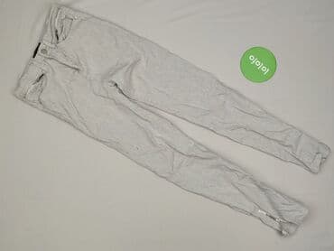 srebrne spodnie mohito: Mohito, Material trousers for women, size 2XS — 3