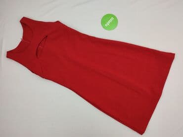 czerwona sukienki midi: Sukienka damska, rozmiar M — 3