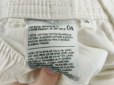 spodnie cargo białe: C&A, Spodnie cargo damskie, rozmiar S — 5