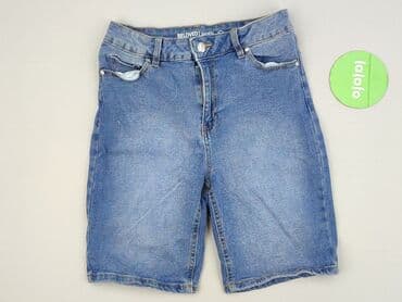 krótkie spodenki z wysokim stanem jeansowe: Beloved, Szorty damskie, S — 2