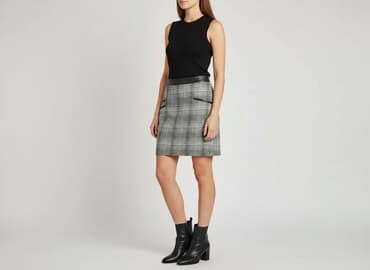 czarne spódnice w kratę: Orsay, Spódnica damska, rozmiar M — 6