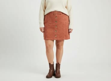 spódniczka na guziki: George, Spódnica damska, rozmiar 4XL — 8