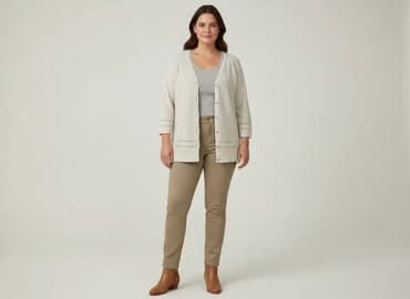 narzutka h m: H&M, Kardigan damski, rozmiar L — 1