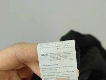 czarne t shirty damskie w serek: Sinsay, T-shirt damski, rozmiar M — 5