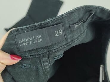 czarne spodnie jeansy: Jeansy damskie, rozmiar M — 4
