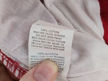 spodnie czerwone w kratke: Jeans, DenimCo, 10 years, 134/140, condition - Very good — 6