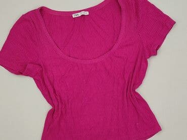 niebieska satynowa sukienka zara: Zara, Women`s T-shirt, size M (EU 38) — 1