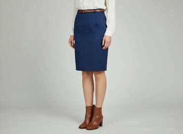 spódniczka ze skóry naturalnej: Spódnica damska, rozmiar M — 8