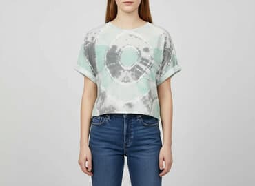cropp buty na platformie: Bershka, T-shirt damski, rozmiar M — 6