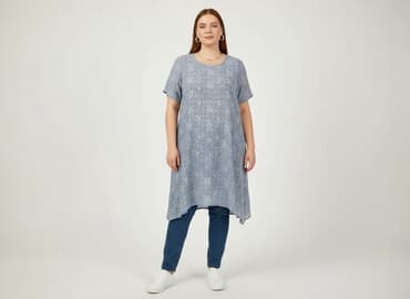 lniane sukienki dla puszystych: Sukienka damska, rozmiar 2XL — 1