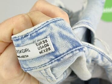 spodenki jeansowe z wysokim stanem pull and bear: Bershka, Szorty damskie, rozmiar M — 5