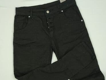 bluzki czarne plus size: Spodnie materiałowe damskie, rozmiar L — 1