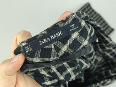 koszula w krate lidl: Zara, Material trousers for women, size S (EU 36) — 4