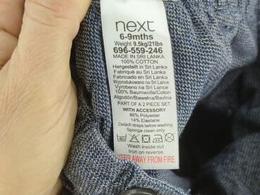 sukienka z lyocellu h: Baby material trousers, 6-9 months, 68-74 cm, Next, condition - Very good — 4