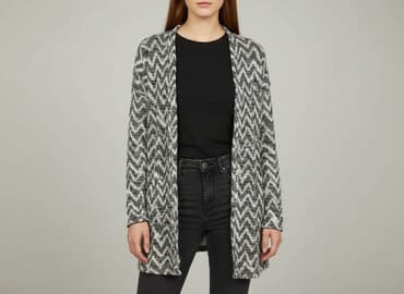 kurtki zimowe damskie c a: Kardigan damski, rozmiar S — 6