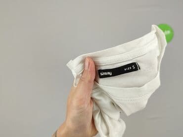 białe t shirty sinsay: Sinsay, T-shirt damski, rozmiar S — 5