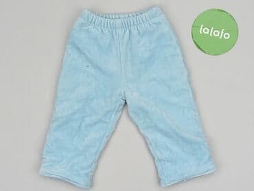 spodnie woskowane jasne: Baby material trousers, 3-6 months, 62-68 cm, condition - Very good — 2