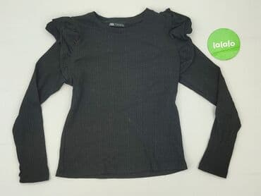 czarne bluzki z długim rękawem zara: Zara, Bluzka damska, rozmiar S — 3