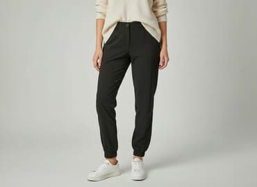 spodnie jogger damskie allegro: Spodnie materiałowe damskie, rozmiar S — 1