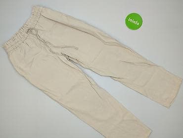 spodnie lniane pull and bear: Spodnie materiałowe damskie, rozmiar M — 2