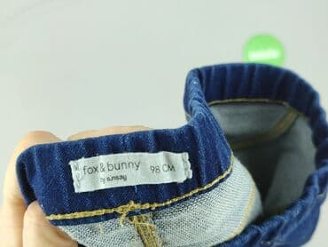 spodnie dla 8 latki: Spodnie jeansowe, Fox&Bunny, 2-3 lat, 92/98, stan - Bardzo dobry — 4