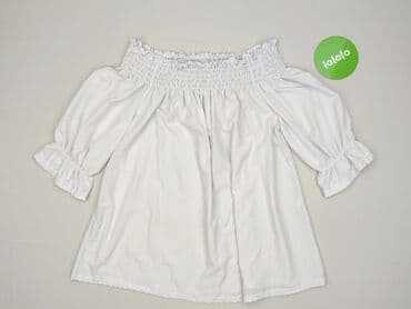 białe gladka bluzki: Moda Italia, Bluzka damska, rozmiar S — 2