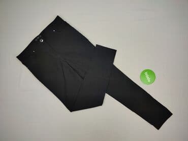 spodnie czarne damskie z niskim stanem: F&F, Spodnie materiałowe damskie, rozmiar M — 2