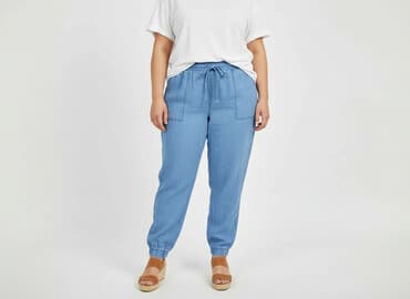 joggery damskie dzinsowe: Esmara, Spodnie materiałowe damskie, rozmiar 8XL — 7