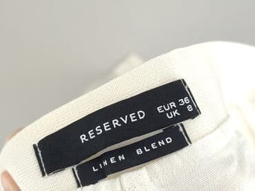 koszule lniane reserved: Spodnie materiałowe damskie, rozmiar S — 5