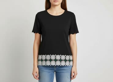 bluzki damskie z aplikacjami: H&M, Women`s T-shirt, size XS — 1