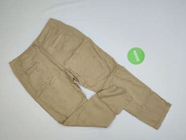 unisono spodnie lniane: Stile Benetton, Spodnie materiałowe damskie, rozmiar M — 3