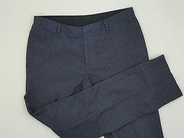 Штани: Męskie spodnie garniturowe Burton Menswear London - Kolor: granatowy — 1