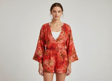 kombinezon z kokardą zara: PULL&BEAR, Kombinezon damski, rozmiar S — 6