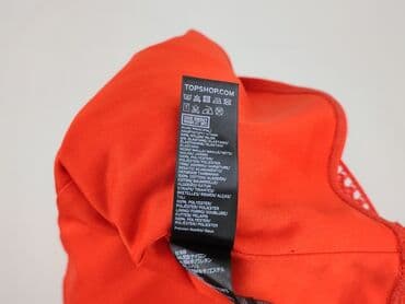 czerwona sukienka czarne rajstopy: Topshop Petite, Sukienka damska, M — 6