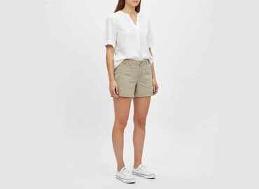 bezowe spodenki damskie: Dorothy Perkins, Szorty damskie, rozmiar L — 6