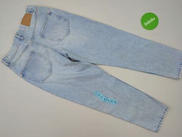 jeansy z asymetrycznym zapieciem: Jeansy damskie, rozmiar M — 3