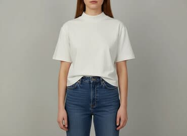 bluzki bawełniane basic: T-shirt damski, rozmiar 2XS — 6