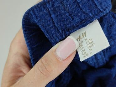 koszulka z traktorem dla chłopca: Denim pants, H&M, 6-9 months, condition - Perfect — 5