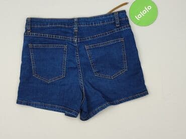 krótkie spodenki z wysokim stanem jeansowe: FB Sister, Szorty damskie, rozmiar M — 4