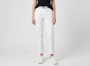 zara biale spodnie: Zara, Jeansy damskie, rozmiar 2XS — 6