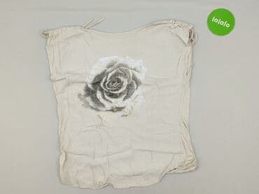 białe bluzki ze zlotym nadrukiem: Bluzka damska, rozmiar L — 3