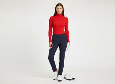 reserved czerwony sweter: Golf damski, rozmiar S — 7