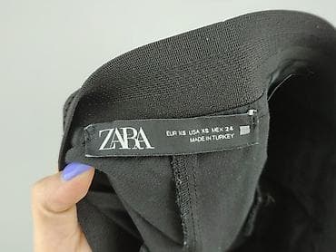 suwak: Zara, Spodnie materiałowe damskie, rozmiar XS — 4