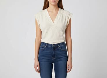 rozowa koszula w paski zara: Zara, Bluzka damska, rozmiar L — 1