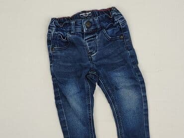 джинсова куртка: Denim pants, 9-12 months, condition - Perfect — 1