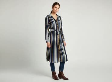 koszula wiya w paski: F&F, Sukienka damska, rozmiar XS — 6