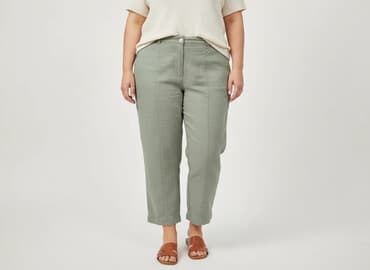 oliwkowe buty: XLNT, Spodnie materiałowe damskie, rozmiar 5XL — 7